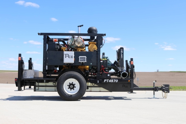 side view of a PT4570 booster pump unit