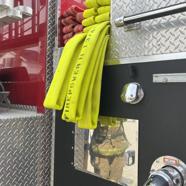 Firepower Crosslays on fire truck