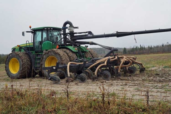 a tractor with an attached toolbar