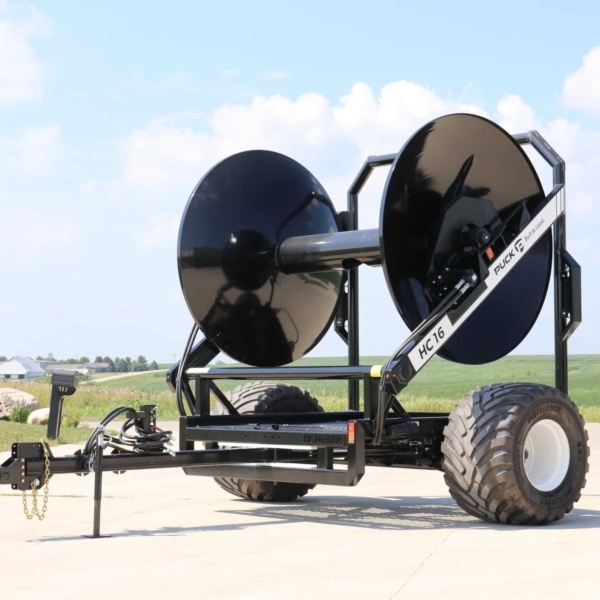 front side view of the hose cart 16 hose reel
