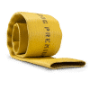 Premium200 lay-flat agriculture hose rolled up with the opening facing the viewer