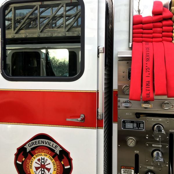 Ultima on firetruck