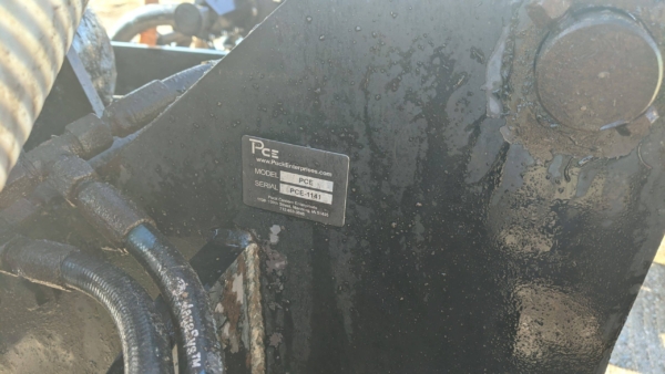 Puck Used Equipment - a close view of the model and serial number details of used 32′ Torsion Flex Toolbar