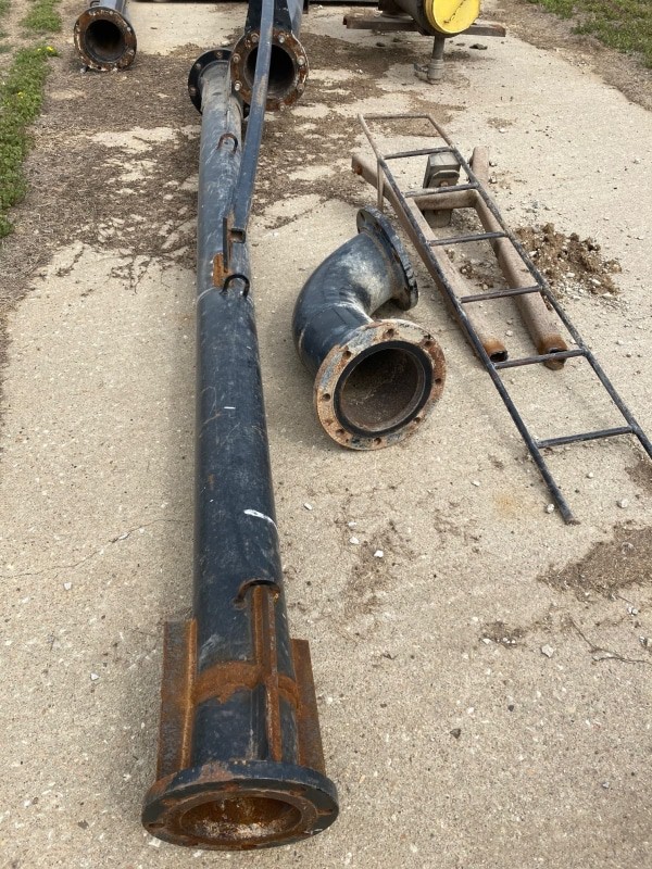 the pieces of a used swinger lying on the ground