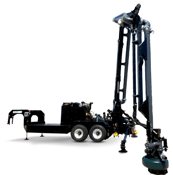 a side view of the FF 5770 T with boom extended