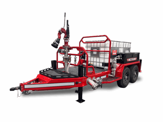 Puck Fire Foam Tote Trailer