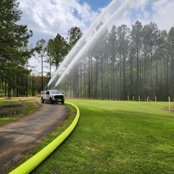 Quick Attack spraying water supplied by Hi-Vol TPU