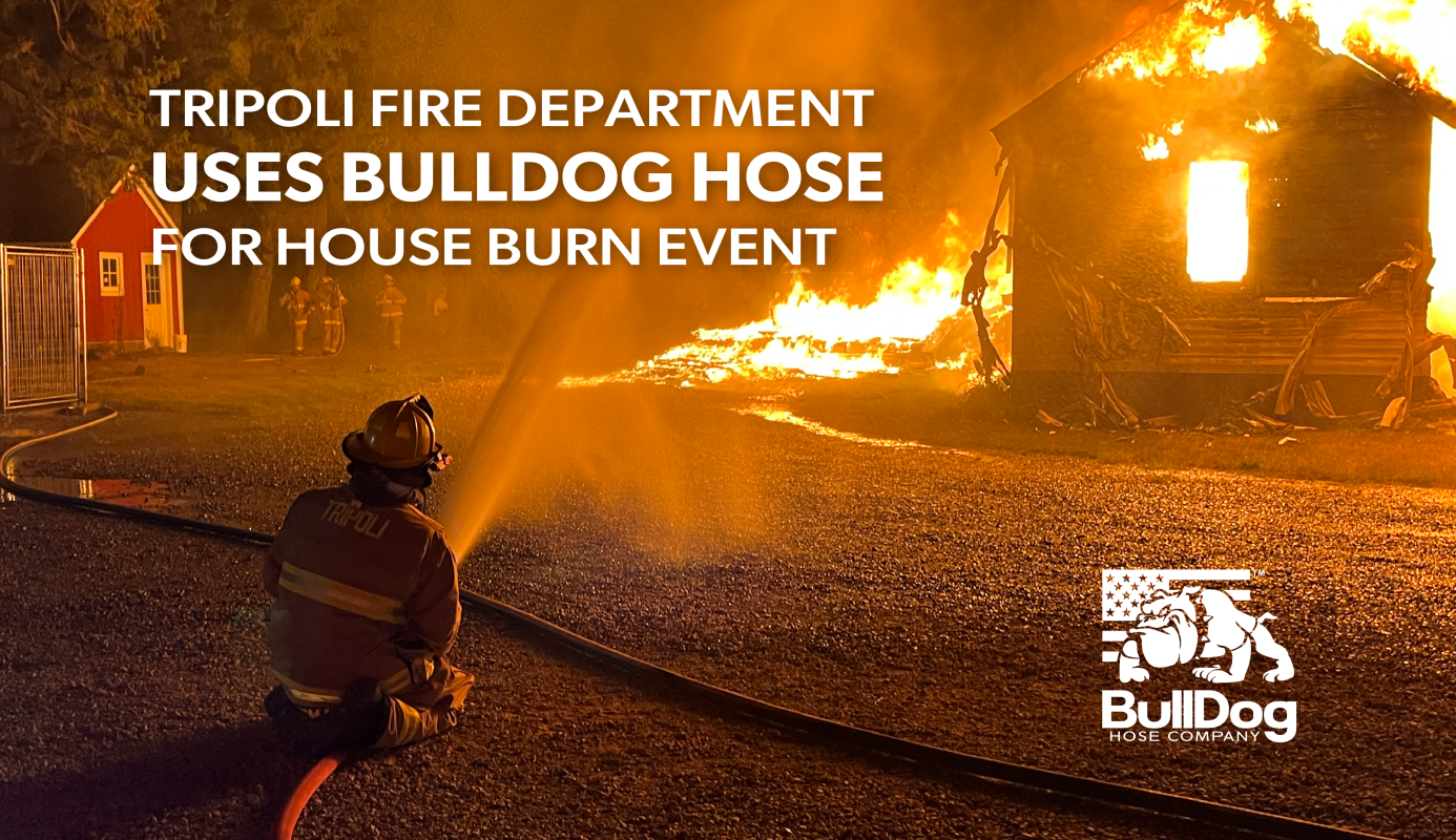 Tripoli Fire Department Uses BullDog Hose for House Burn Event Puck