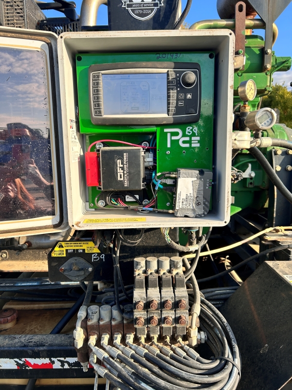 the LightSpeed control panel of a used PT 5069 pump trailer