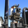 the control panel of a used Puck 4010 Agitation Boat