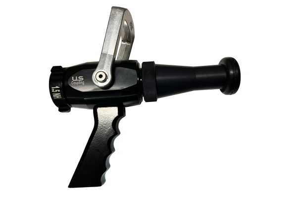 US Coupling nozzle with smooth bore tip and pistol grip