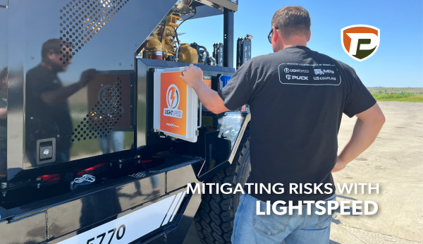 Eric Ramsey looking in the LightSpeed hardware panel on a PT 5770 with the overlaid title reading Mitigating Risks with LightSpeed