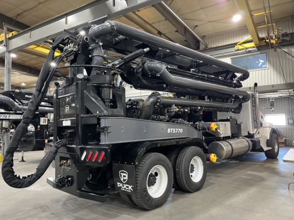 back passenger side of Puck Boom Truck