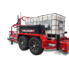 back drivers side of Puck Fire Dual Foam Tote Trailer