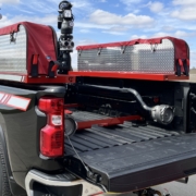bed of Puck Fire Quick Attack truck with dual inlet connections