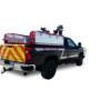 back passenger angle view of Puck Fire Quick Attack truck