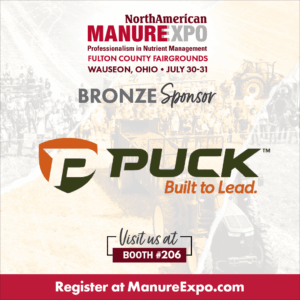 Visit North American Manure Expo 2025 Bronze Sponsor Puck at booth #206