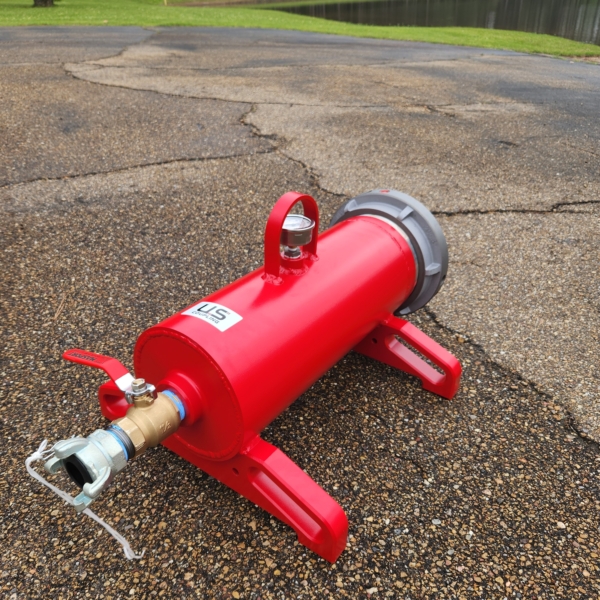 air hose connection of US Coupling pig launcher