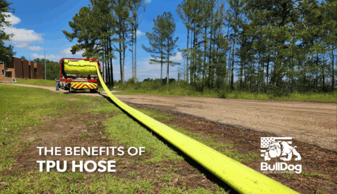 a TTR15P rolling up Hi-Vol TPU hose