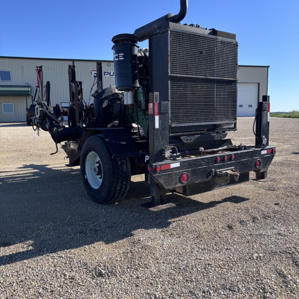 used Puck PT 5069 booster pump trailer back side