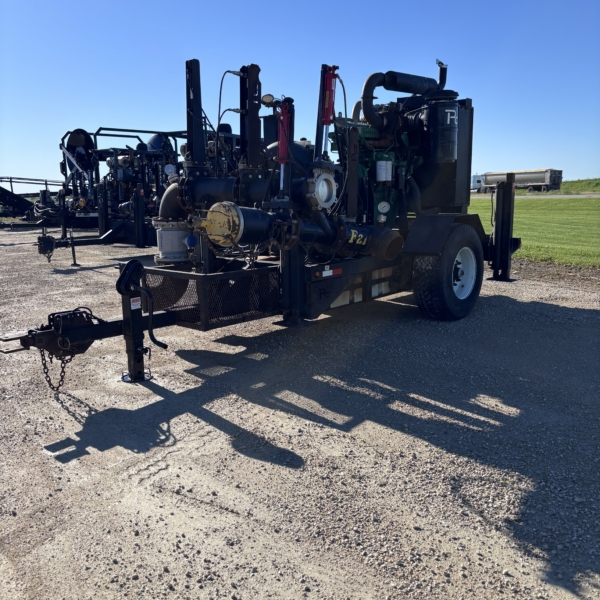 used Puck PT 5069 booster pump trailer front drivers side angle